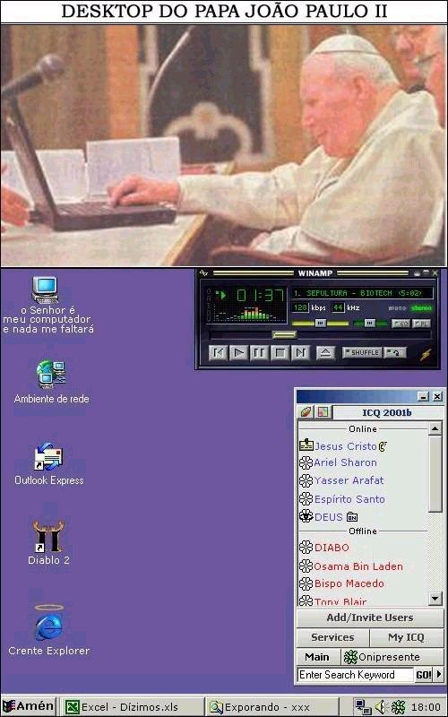 desktop do Papa